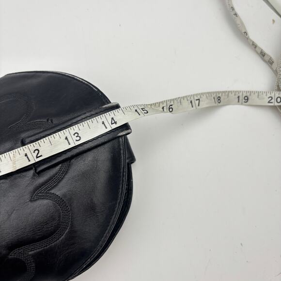 J. Chisholm Smooth Black Leather Western Boots Women's 7M Y2K Boho Vintage - Picture 11 of 16